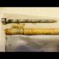 Swedish label on orginial Mercedes Ponton radiator jalousie's spring-loaded roller