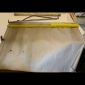 Height of the radiator blind fabric of a Mercedes-Benz Ponton