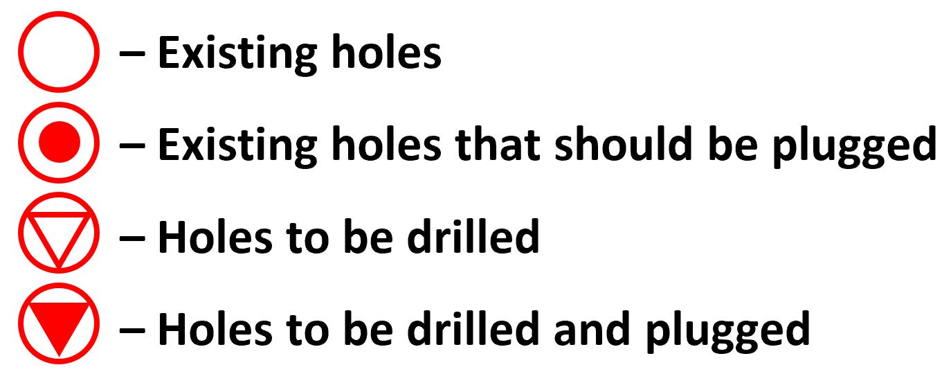 Translation of the symbols in the Dinitrol ML Method document for Mercedes-Benz Ponton cars