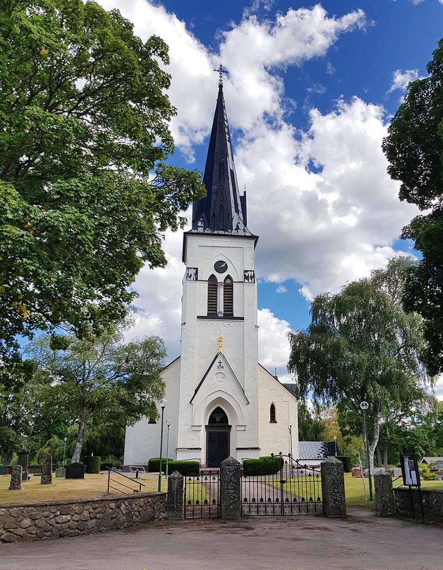 Fagerhult's church, a proper little church in neo-gothic style from 1892 